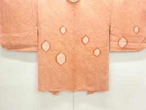 未使用品　本総絞り　亀甲模様絵羽織